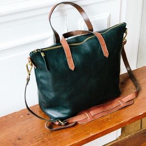 Madewell zip transport tote